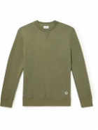 Kingsman - Logo-Embroidered Cotton and Cashmere-Blend Jersey Sweatshirt - Green
