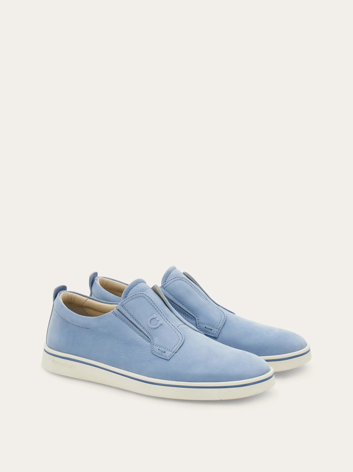 Ferragamo Mens Derby slip-on in Blue
