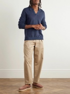 Onia - Linen Polo Shirt - Blue
