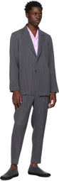 Homme Plissé Issey Miyake Gray Wool Like Light Blazer