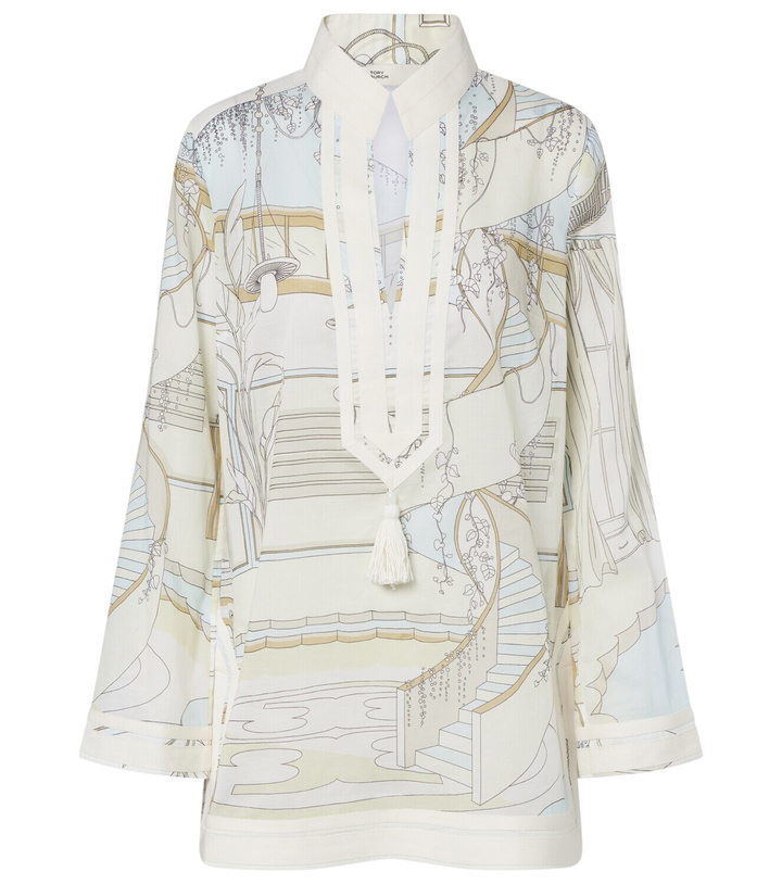 Photo: Tory Burch Printed cotton voile tunic
