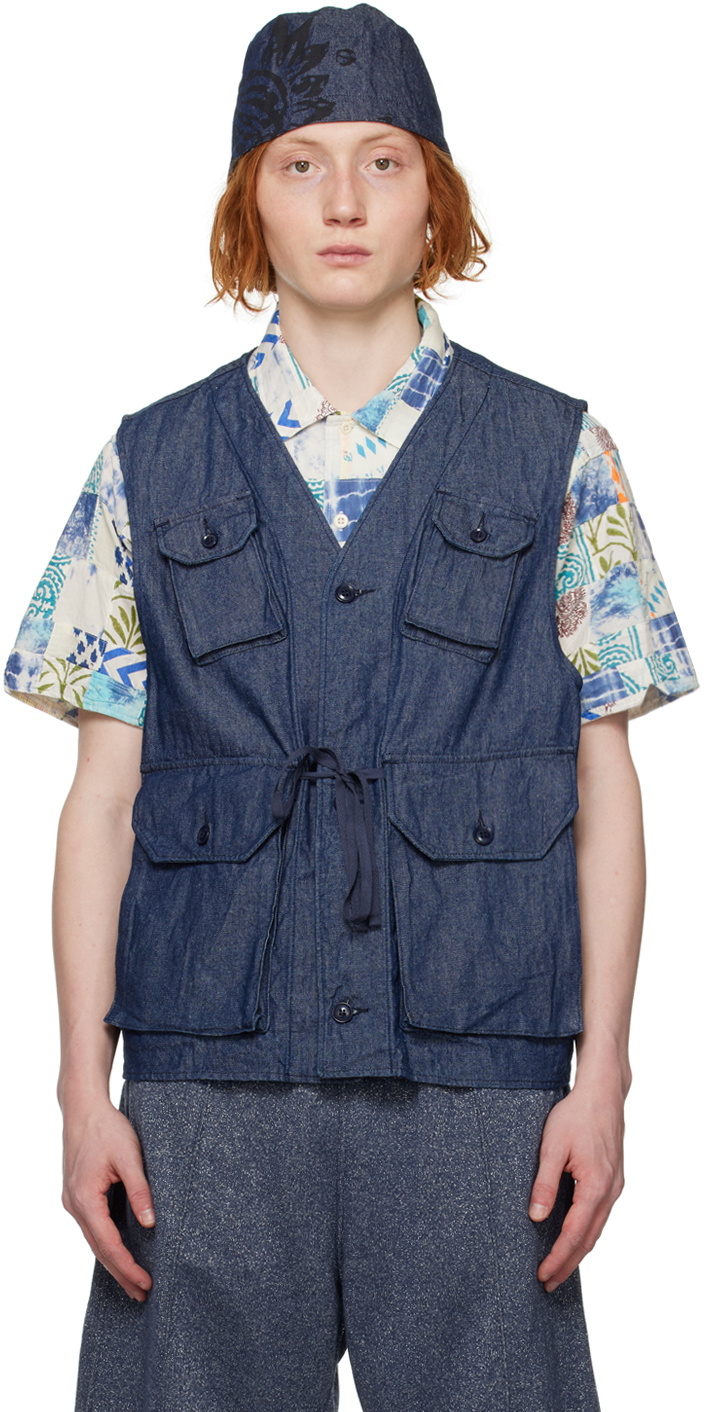 Engineered Garments Indigo C-1 Vest Engineered Garments