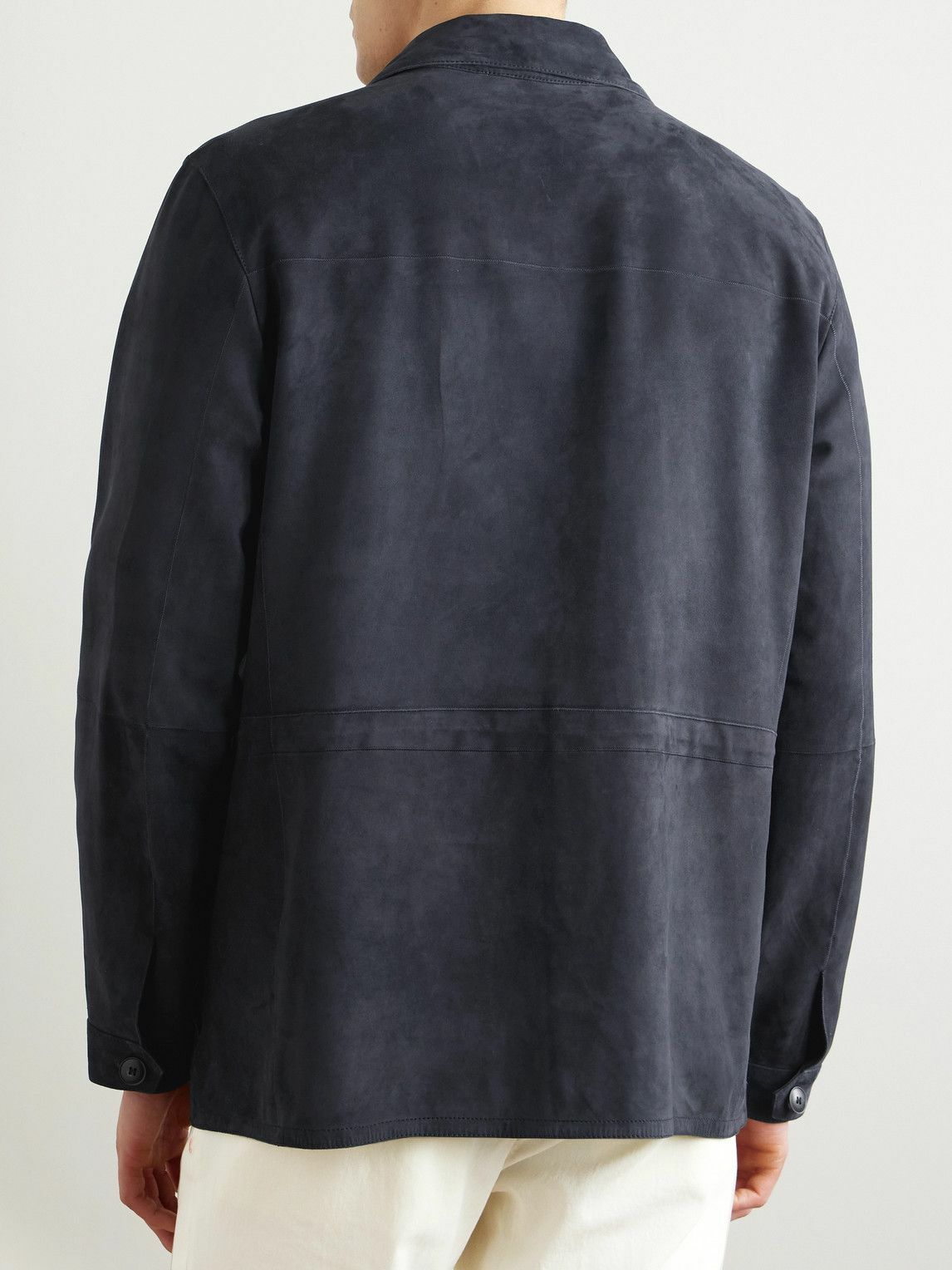 Canali - Suede Jacket - Blue