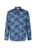 MC2 Saint Barth Man Muslin Cotton Sikelia Shirt With Paisley Star Print