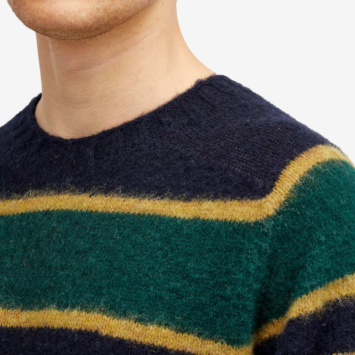 Howlin by Morrison Men's Howlin' Absolute Belter Stripe Jumper in Navy