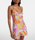 Pucci Occhi silk satin top