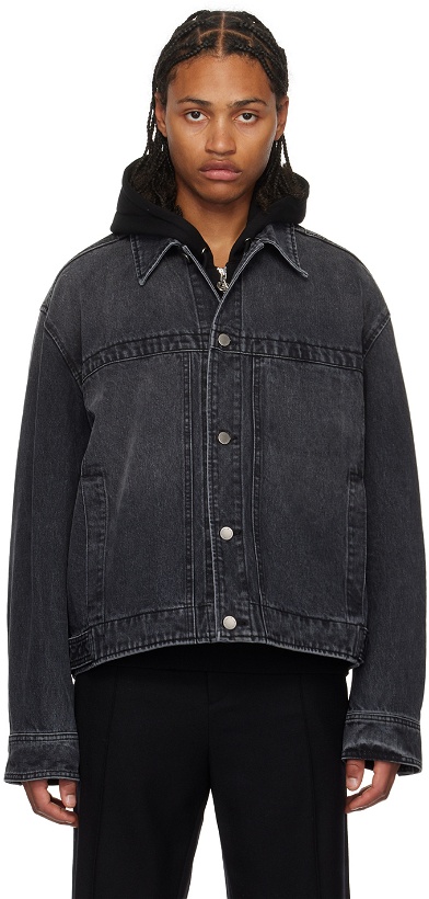 Photo: Solid Homme Gray Faded Denim Jacket