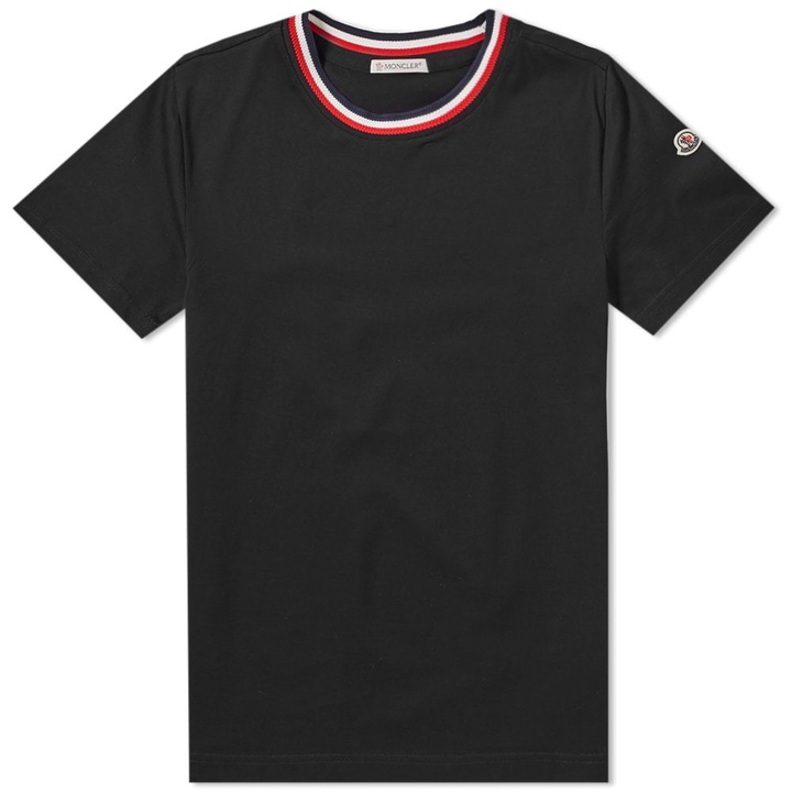 Photo: Moncler Maglia Tricolour Collar Tee