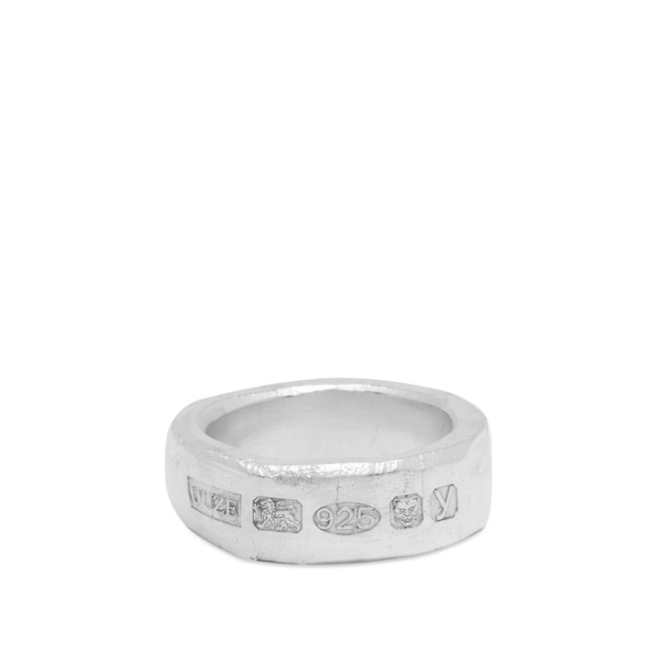 Photo: The Ouze Men's Hallmark Band Ring in Silver