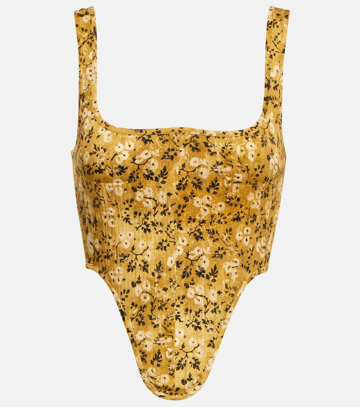 KNWLS - Floral corset top