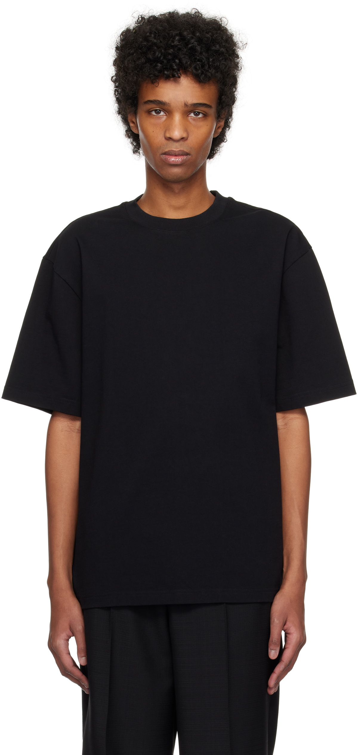 Róhe Black Oversized T-shirt