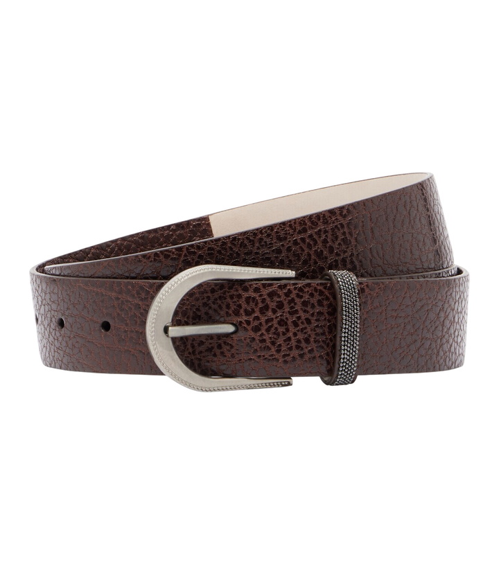 Photo: Brunello Cucinelli Monili leather belt