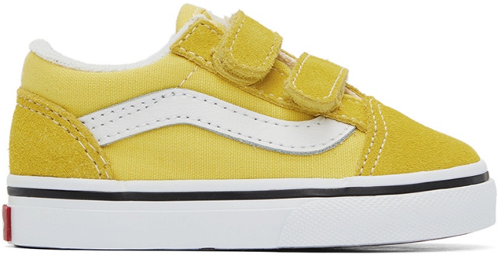 Photo: Vans Baby Yellow & White Old Skool V Sneakers