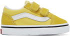 Vans Baby Yellow & White Old Skool V Sneakers