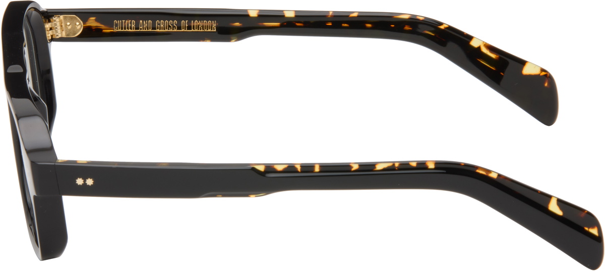 Cutler and Gross Black GR15 Aviator Optical Glasses