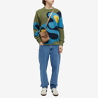 Paul Smith Men's Flower Itarsia Knit Sweater in Green