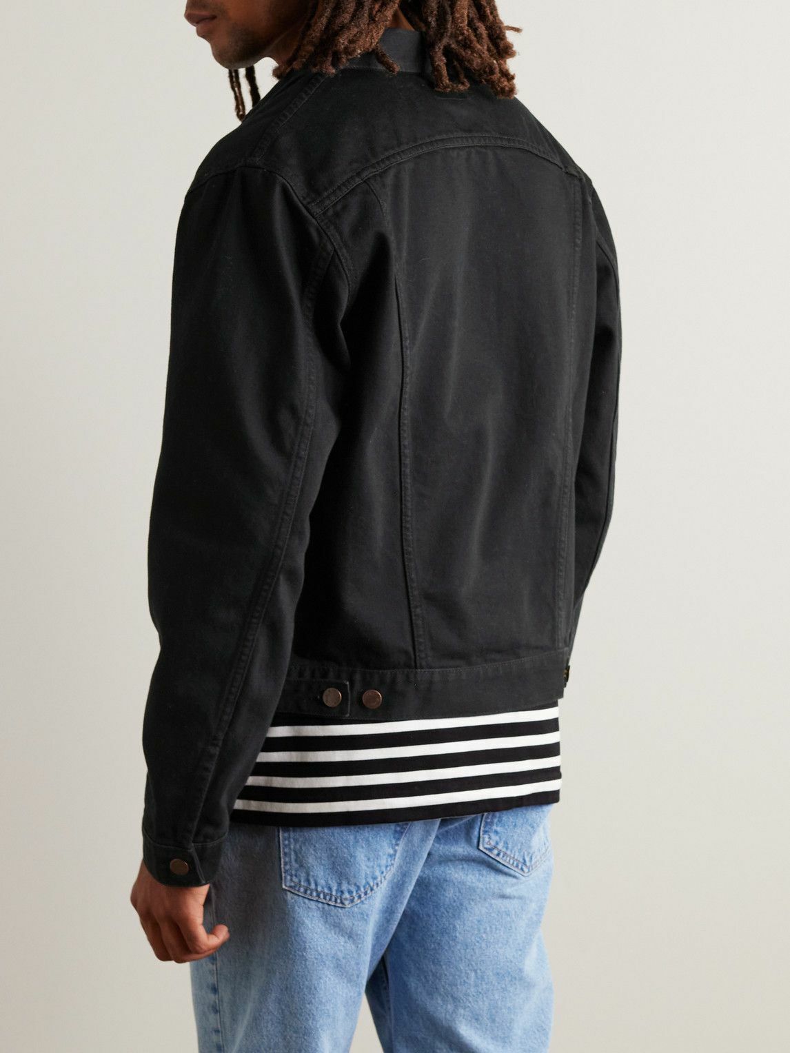 Nudie Jeans - Danny Logo-Embroidered Denim Jacket - Black