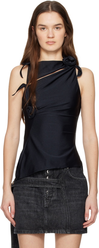 Photo: Coperni Black Flower Top
