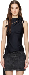 Coperni Black Flower Top