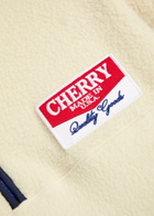 Cherry Los Angeles Racing Logo-appliquéd Half-zip Fleece Cream