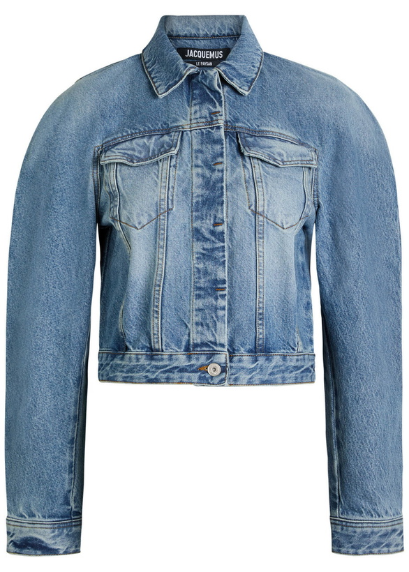 Photo: Jacquemus Le Ovalo De-nîmes Panelled Denim Jacket