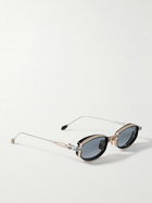 Jacques Marie Mage - Last Frontier VI Hardin Oval-Frame Metal and Acetate Sunglasses