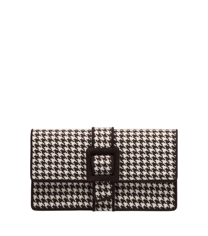 Photo: Manolo Blahnik Maycap houndstooth clutch