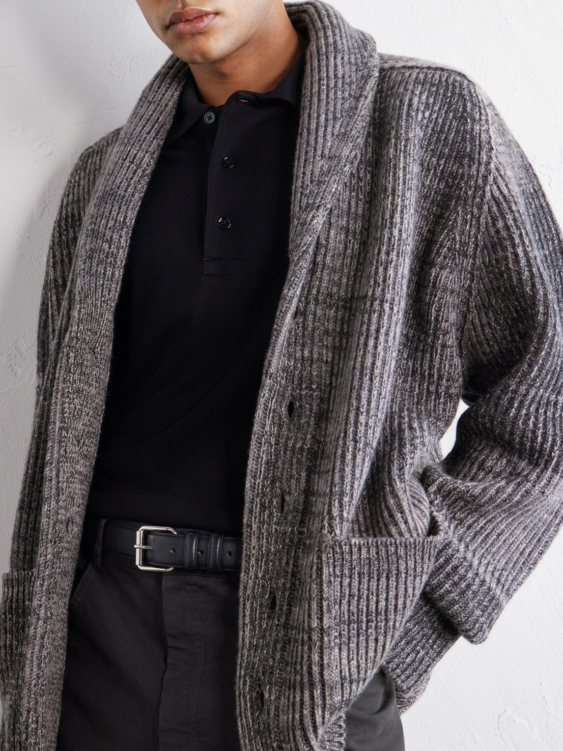Begg & Co - Surfer Cashmere Cardigan - Gray