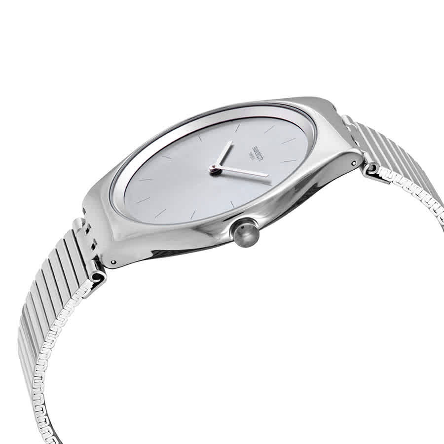 Swatch Skinpole Quartz Grey Dial Mens Watch SYXS103GG