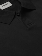 FEAR OF GOD ESSENTIALS - Logo-Print Cotton-Jersey Polo Shirt - Black