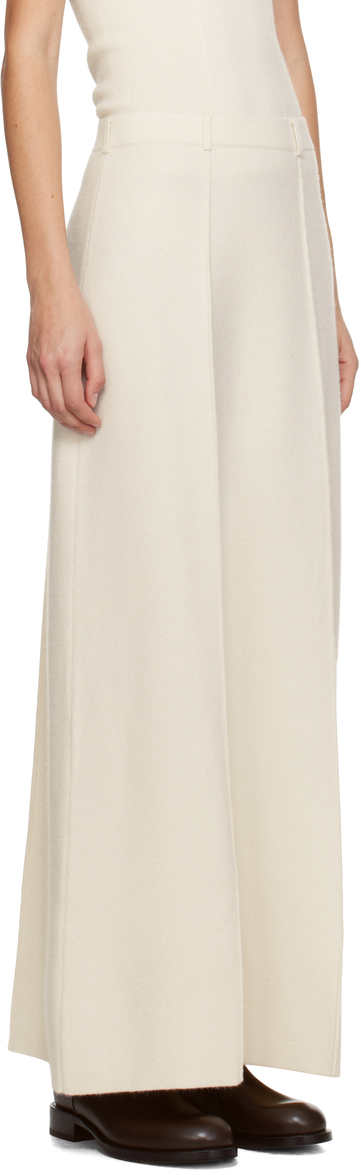 LISA YANG Off-White Ameline Maxi Skirt