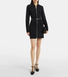 Ferragamo Zip-up belted shirt dress