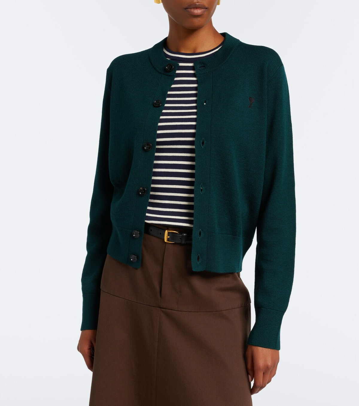 Ami Paris Ami de Cœur wool cardigan
