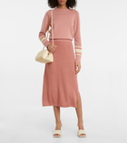 Loro Piana Coimbra ribbed-knit midi skirt