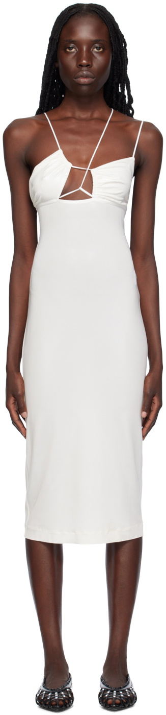 Photo: Nensi Dojaka White Asymmetrical Midi Dress