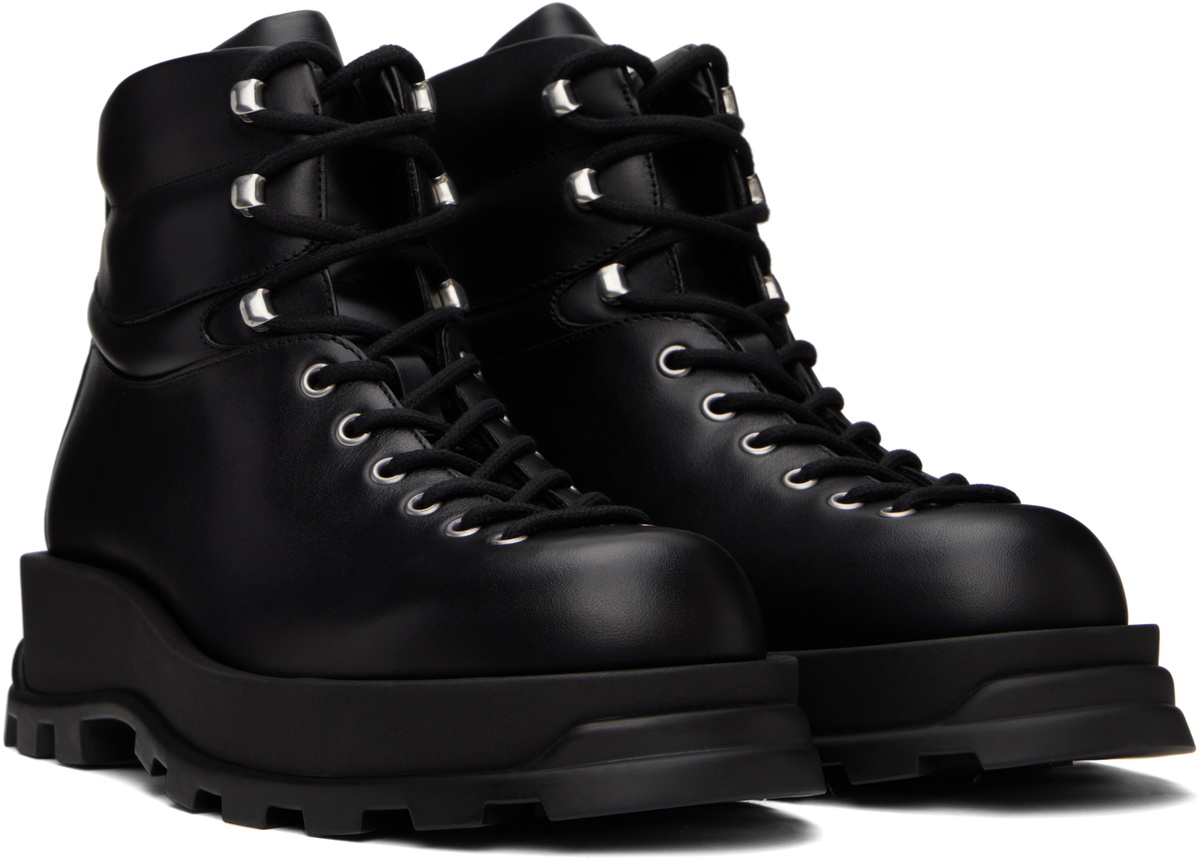 Jil Sander Black Ankle Boots