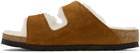 Birkenstock Brown Narrow Arizona Shearling Sandals