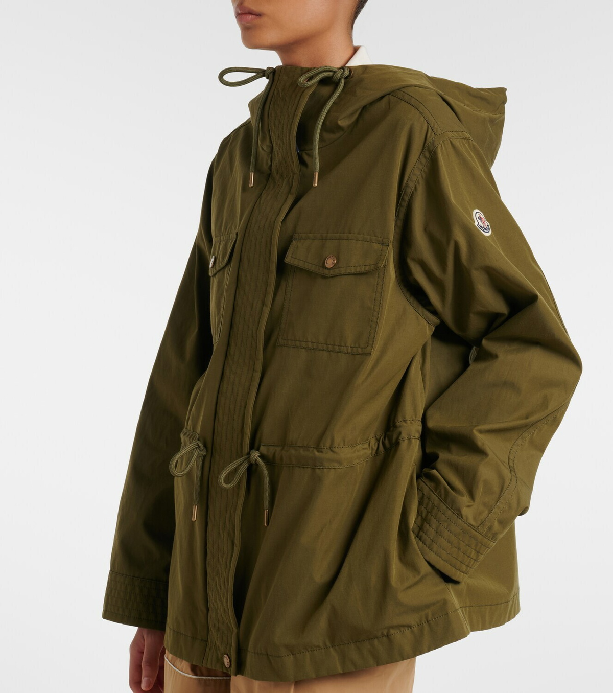 Moncler Serin hooded canvas jacket