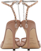 Jimmy Choo Beige Saeda 100 Heels