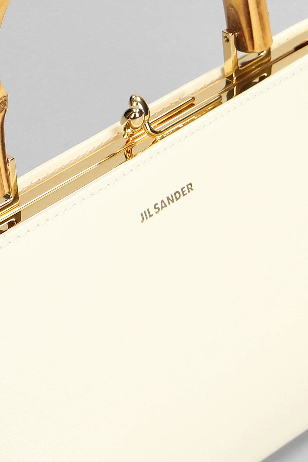 Jil Sander Ivory Goji Bamboo Mini Bag Jil Sander