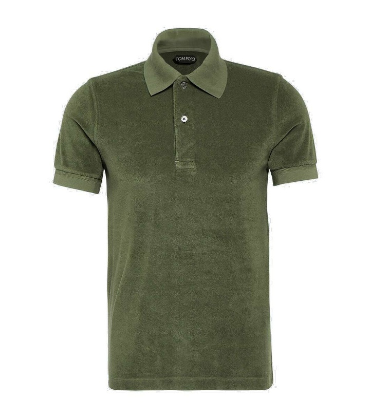 Photo: Tom Ford Cotton-blend terry polo shirt