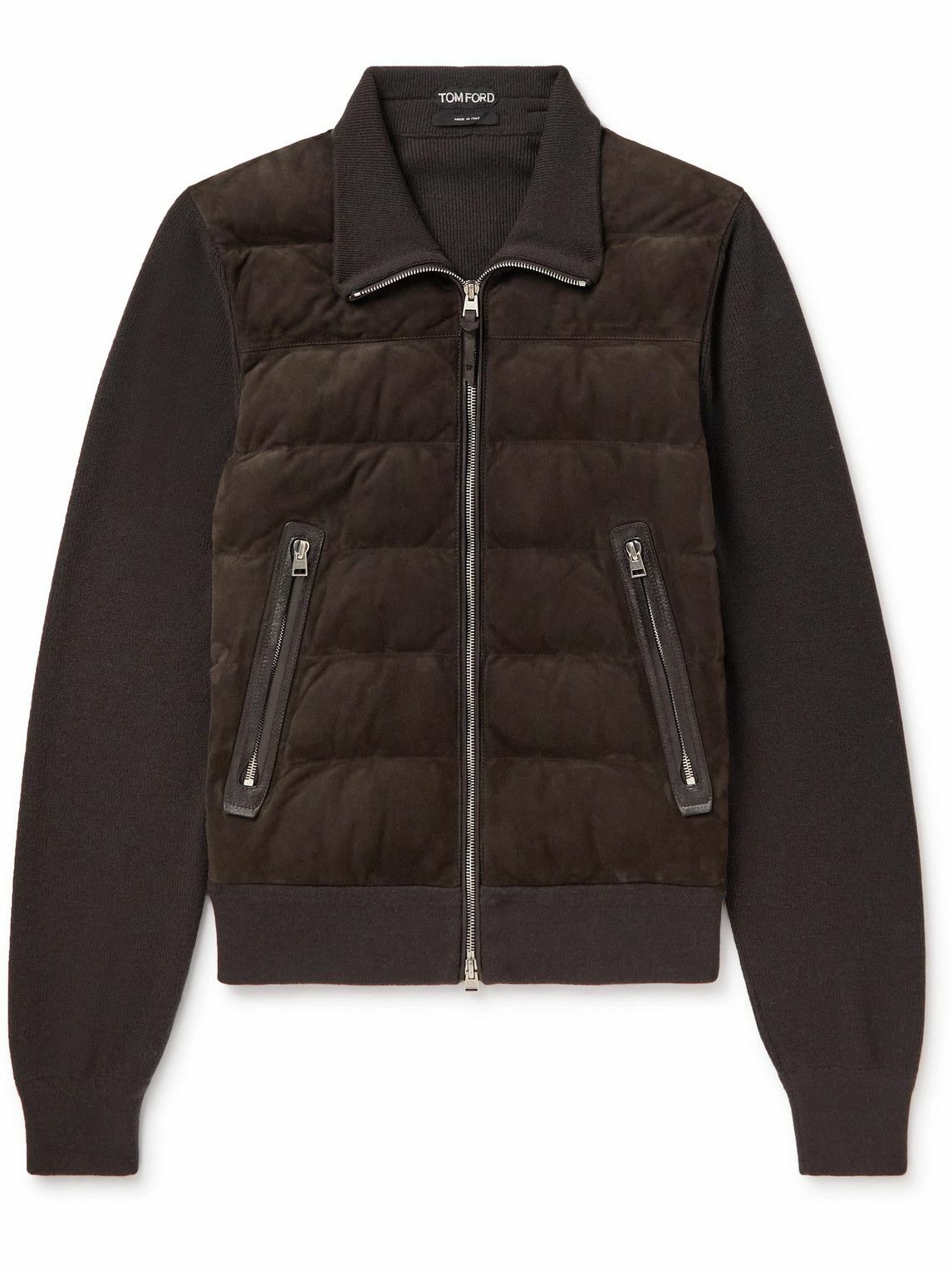 Tom ford ribbed wool and quilted shell sale down jacket