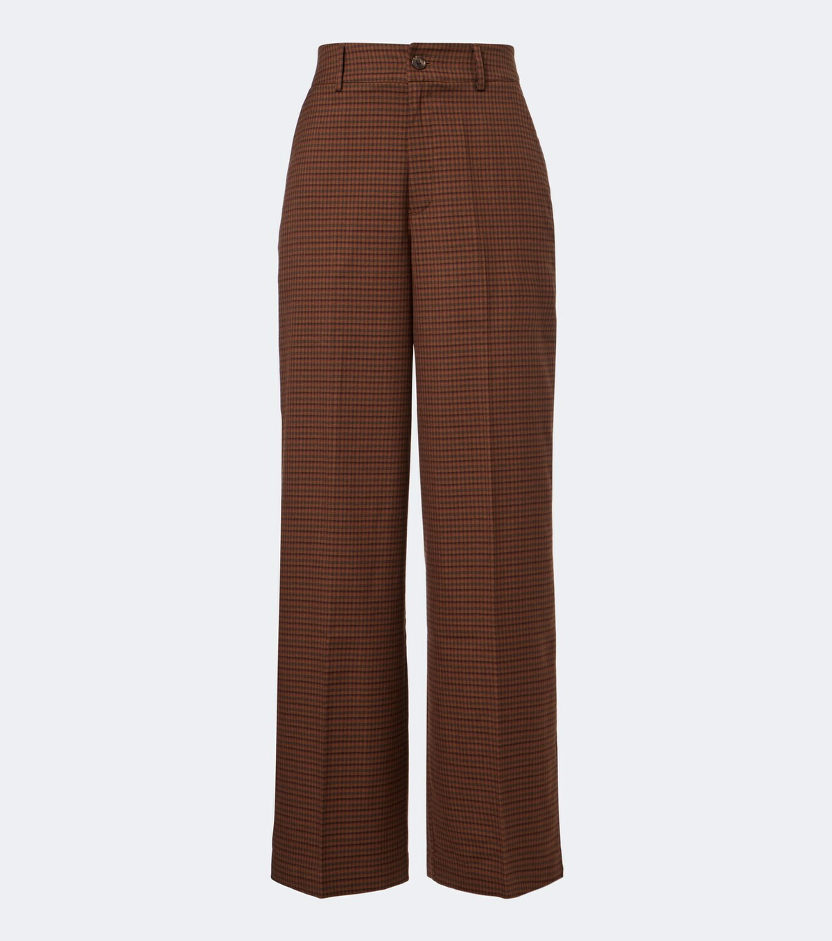 Varley Checked twill wide-leg pants