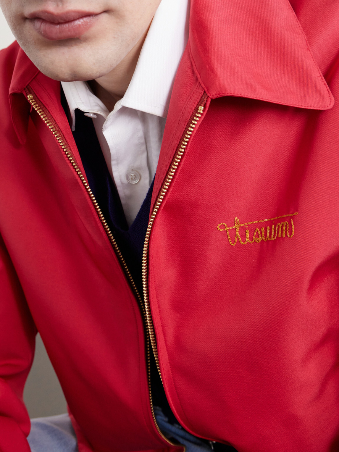 Visvim - Kluane Logo-Embroidered Wool and Silk-Blend Blouson Jacket - Red