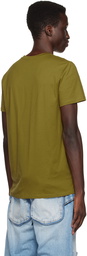 Balmain Khaki Flocked T-Shirt