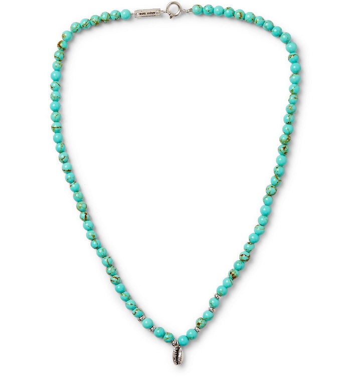 Photo: Isabel Marant - Stone and Silver-Tone Necklace - Blue