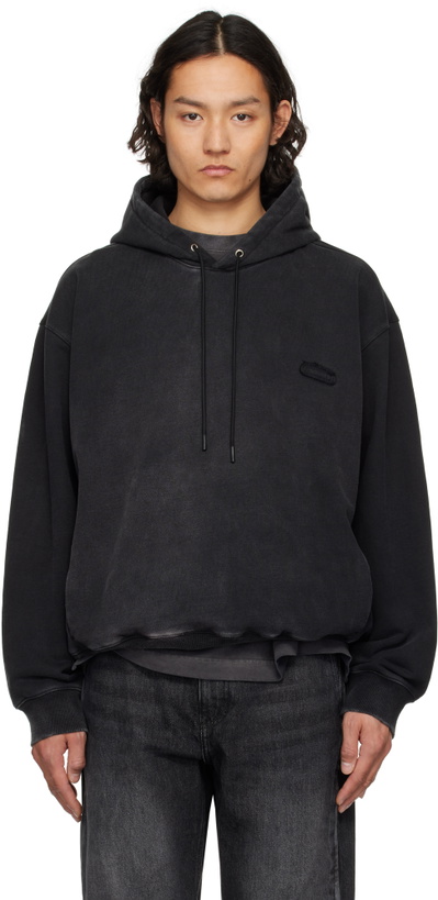 Photo: Solid Homme Black Washed Back Logo Hoodie