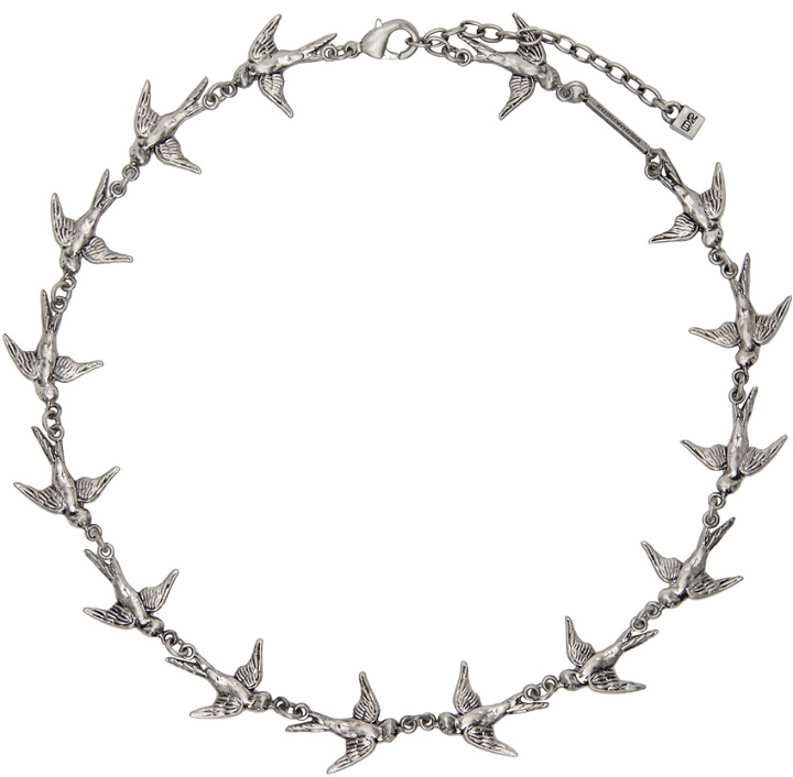 Photo: Dsquared2 Silver Spring Swallow Choker