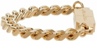 IN GOLD WE TRUST PARIS SSENSE Exclusive Gold USB Bracelet