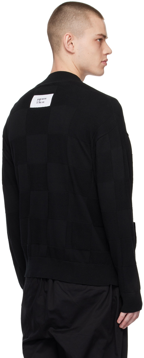 Izzue Black Paneled Cardigan